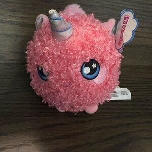 Squeezamals pink unicorn kids squishy toy new with tags